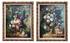  S CHRISTINA A PAIR OF ANTIQUE STILL LIFE OIL ON CAVAS PAINTINGS BY S CHRISTINA - 3566017