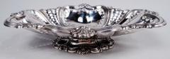  S Glass Pair of Antique English Edwardian Classical Sterling Silver Bowls - 3775517