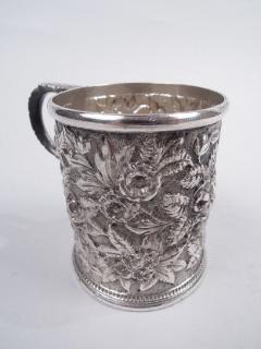  S Kirk Son Inc Antique Kirk Baltimore Repousse Silver Baby Cup - 3769657