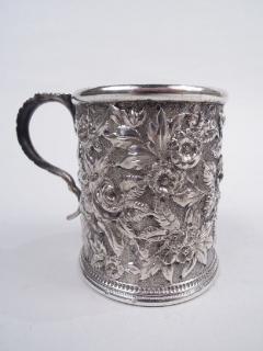  S Kirk Son Inc Antique Kirk Baltimore Repousse Silver Baby Cup - 3769659