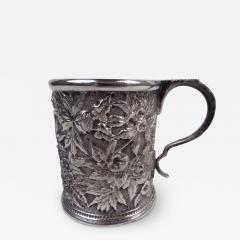  S Kirk Son Inc Antique Kirk Baltimore Repousse Silver Baby Cup - 3778534