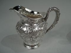  S Kirk Son Inc Antique Kirk Baltimore Repousse Sterling Silver Creamer Sugar - 3764803