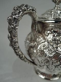  S Kirk Son Inc Antique Kirk Baltimore Repousse Sterling Silver Creamer Sugar - 3764810