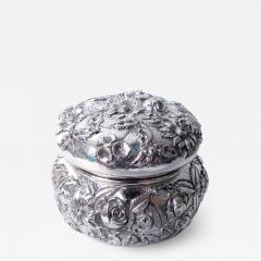  S Kirk Son Inc Antique Kirk Baltimore Repousse Sterling Silver Trinket Box - 4534099