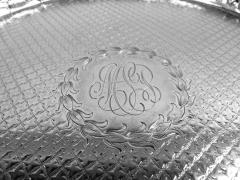  S Kirk Son Inc Antique Kirk Baltimore Repousse Tower Flower Pictorial Salver - 4337626