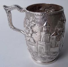  S Kirk Son Inc Antique Kirk Baltimore Silver Flower Tower Baby Cup - 4338957