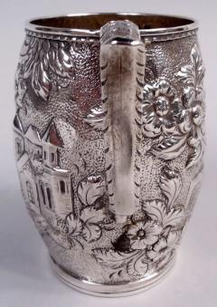  S Kirk Son Inc Antique Kirk Baltimore Silver Flower Tower Baby Cup - 4338959