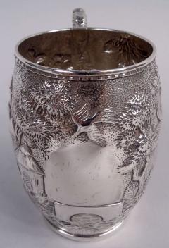  S Kirk Son Inc Antique Kirk Baltimore Silver Flower Tower Baby Cup - 4338960