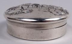  S Kirk Son Inc Antique Kirk Baltimore Small Sterling Silver Box with Pastoral Scene - 4239488
