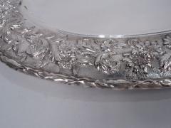  S Kirk Son Inc Kirk Baltimore Sterling Silver Oval Tray with Repousse Garland - 3764923