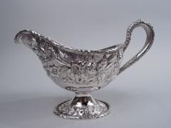  S Kirk Son Inc Kirk Edwardian Baltimore Repousse Sterling Silver Gravy Boat - 3766997