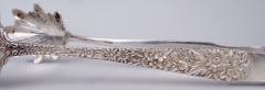  S Kirk Son Inc Pair of Kirk Baltimore Repousse Sterling Silver Ice Tongs - 4416623