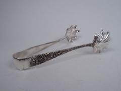  S Kirk Son Inc Pair of Kirk Repousse Sterling Silver Ice Tongs - 3765003