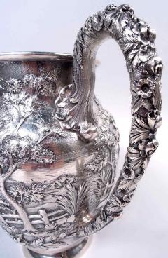  S Kirk Son Inc Superb Kirk Baltimore Pictorial Water Pitcher with Horse Hunter - 4222703