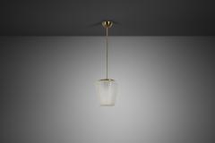 S hk liikkeiden Oy Brass Pendant Light for PSO Pohjoismainen S hk Oy Finland Mid 20th Century - 4638291