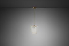  S hk liikkeiden Oy Brass Pendant Light for PSO Pohjoismainen S hk Oy Finland Mid 20th Century - 4638293