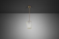  S hk liikkeiden Oy Brass Pendant Light for PSO Pohjoismainen S hk Oy Finland Mid 20th Century - 4638295