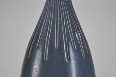  S holm Stent j Soholm ceramics 3007 S Stoneware Table Lamp with Dark Blue Glaze by S holm Denmark 1950s - 4713494