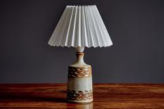  S holm Stent j Soholm ceramics Ceramic Table Lamp with brown Glaze by S holm Pottery - 4760946