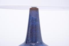  S holm Stent j Soholm ceramics Handmade Blue Danish Mid Century Modern Stoneware table lamp by Soholm - 2008322