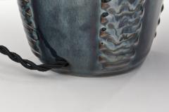  S holm Stent j Soholm ceramics Model 1025 Blue Glazed Stoneware Table Lamp for S holm Denmark 1960s - 4638245