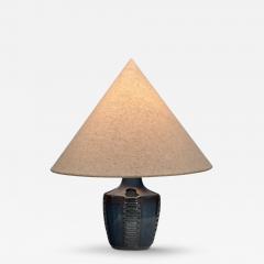  S holm Stent j Soholm ceramics Model 1025 Blue Glazed Stoneware Table Lamp for S holm Denmark 1960s - 4648641