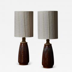  S holm Stent j Soholm ceramics Pair of Ceramic Mod 3035 Table Lamps by S holm Stent j - 3002318