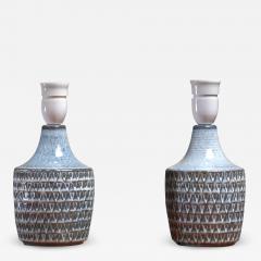  S holm Stent j Soholm ceramics Pair of Ceramic Table Lamps by Soholm Denmark 1960s - 836063