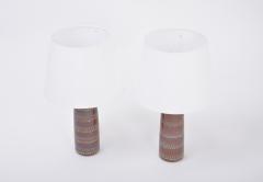  S holm Stent j Soholm ceramics Pair of Hand Made Danish Mid Century Ceramic Table Lamps by Soholm Stentoj - 2161720
