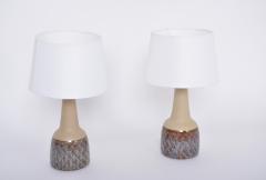  S holm Stent j Soholm ceramics Pair of Midcentury Handmade Table Lamps Model 3012 by Einar Johansen for Soholm - 3153626