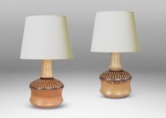  S holm Stent j Soholm ceramics Pair of Table Lamps by Joseph Simon for S holm - 4481443