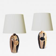  S holm Stent j Soholm ceramics Pair of Table Lamps by Noomi Backhausen for S holm - 4573948