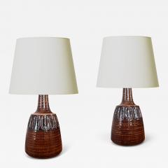  S holm Stent j Soholm ceramics Pair of Table Lamps by S holm Stent j attrib  - 4533276