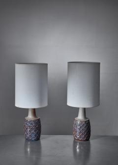  S holm Stent j Soholm ceramics Pair of ceramic table lamps by Soholm Denmark 1960s - 1257907