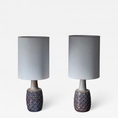  S holm Stent j Soholm ceramics Pair of ceramic table lamps by Soholm Denmark 1960s - 1259076