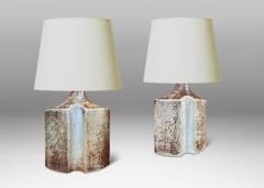  S holm Stent j Soholm ceramics Pair of table lamps by Haico Nitzsche for S holm - 4443515
