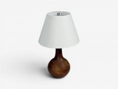  S holm Stent j Soholm ceramics S holm Stent j Danish Modern Table Lamp Burnt Orange Ceramic Denmark 1960s - 4695168