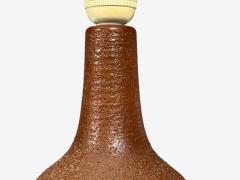  S holm Stent j Soholm ceramics S holm Stent j Danish Modern Table Lamp Burnt Orange Ceramic Denmark 1960s - 4695171