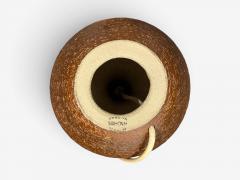  S holm Stent j Soholm ceramics S holm Stent j Danish Modern Table Lamp Burnt Orange Ceramic Denmark 1960s - 4695173