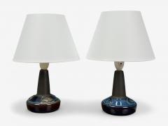  S holm Stent j Soholm ceramics S holm Stent j Glazed Stoneware Table Lamps Denmark 1970s - 4335116
