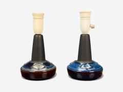  S holm Stent j Soholm ceramics S holm Stent j Glazed Stoneware Table Lamps Denmark 1970s - 4335122