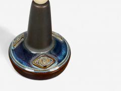  S holm Stent j Soholm ceramics S holm Stent j Glazed Stoneware Table Lamps Denmark 1970s - 4335123