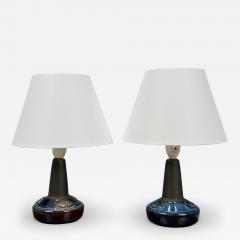  S holm Stent j Soholm ceramics S holm Stent j Glazed Stoneware Table Lamps Denmark 1970s - 4335302