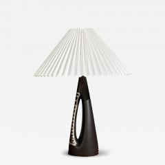  S holm Stent j Soholm ceramics S holm Stentoj Table Lamp Black Stoneware Denmark 1950s - 4469689