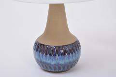  S holm Stent j Soholm ceramics Soholm Handmade Danish Mid Century Modern Stoneware Lamp with Blue Ceramic Base - 2037502