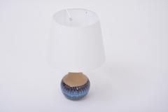  S holm Stent j Soholm ceramics Soholm Handmade Danish Mid Century Modern Stoneware Lamp with Blue Ceramic Base - 2037503