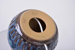  S holm Stent j Soholm ceramics Soholm Handmade Danish Mid Century Modern Stoneware Lamp with Blue Ceramic Base - 2037504