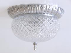  S lken Leuchten Mid Century Modern Textured Glass Ceiling Lamp by S lken Leuchten Germany 1970s - 3366127