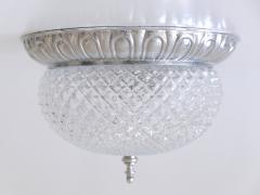  S lken Leuchten Mid Century Modern Textured Glass Ceiling Lamp by S lken Leuchten Germany 1970s - 3366128