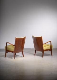  S ren Hansen Soren Hansen Pair of S ren Hansen armchairs for Fritz Hansen - 1989098